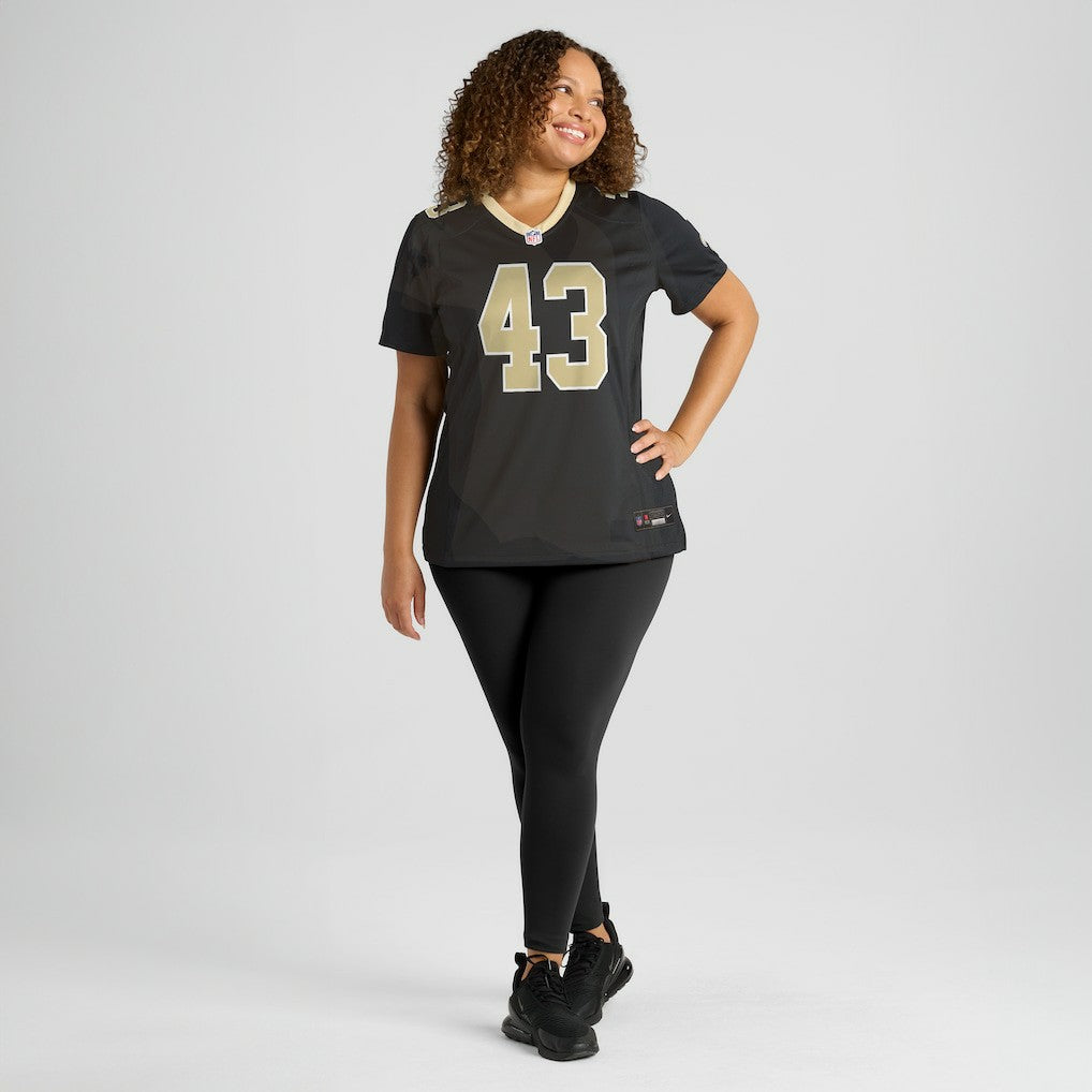 Michael Davis New Orleans Saints Women's Team Game Jersey - Black - Nike