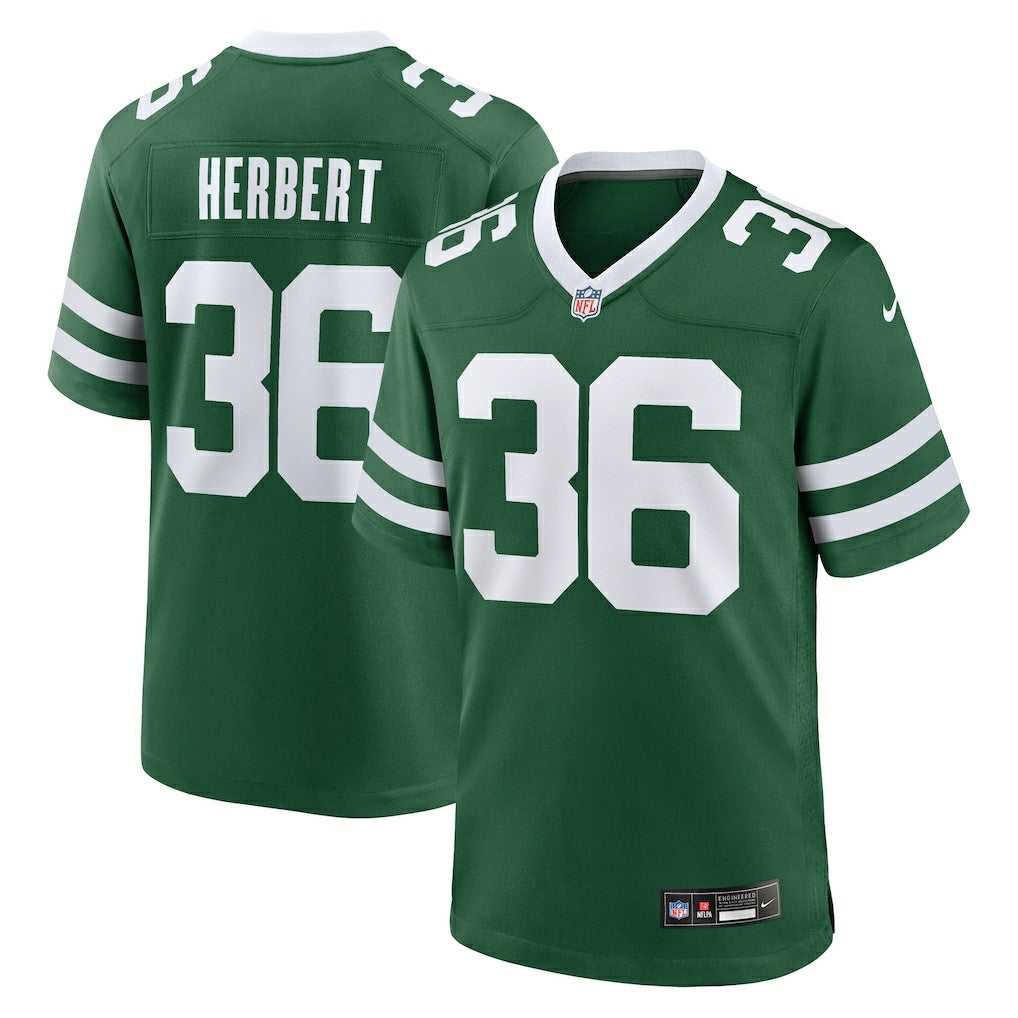 Khalil Herbert New York Jets Team Game Jersey - Legacy Green - Nike