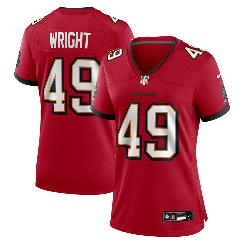 Owen Wright Tampa Bay Buccaneers Women's Team Game Jersey - Red - Nike