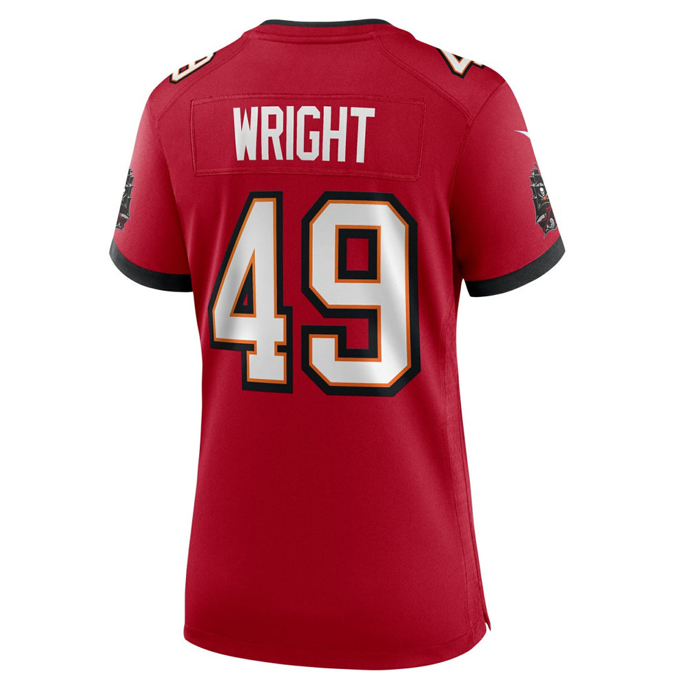 Owen Wright Tampa Bay Buccaneers Women's Team Game Jersey - Red - Nike