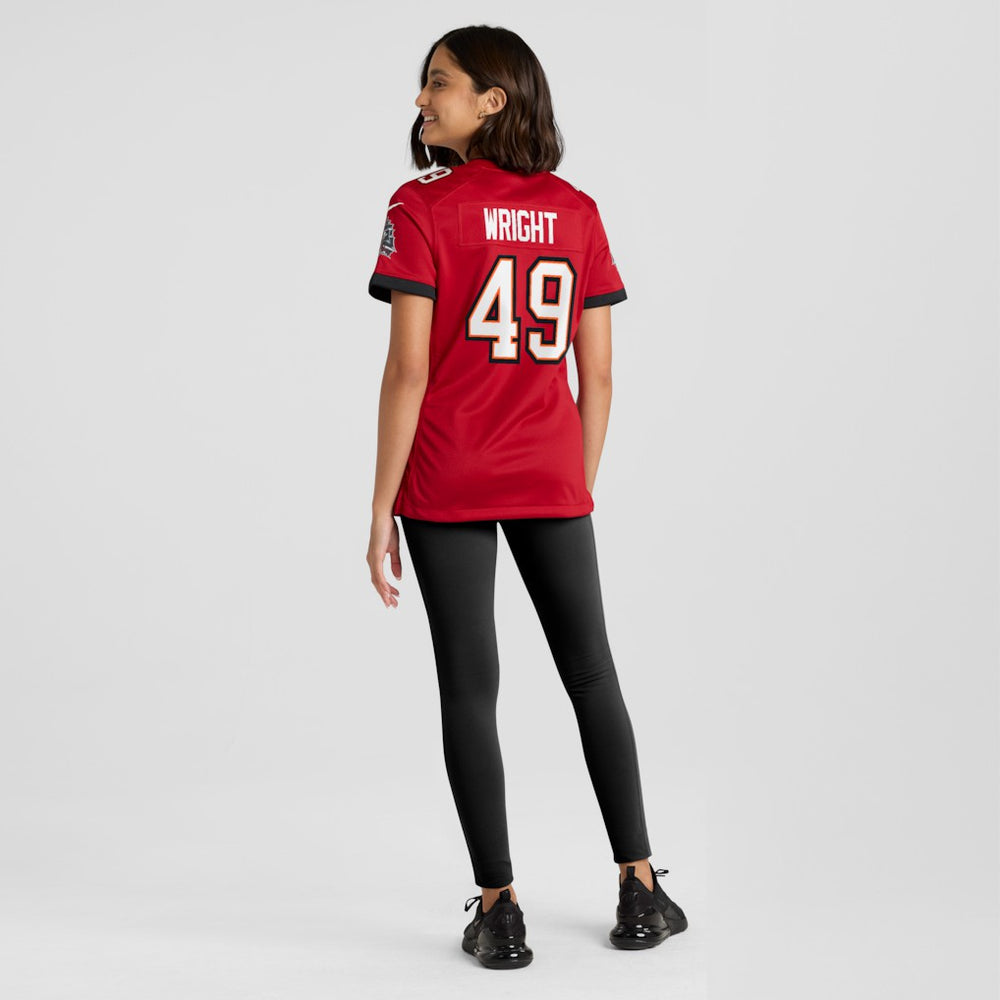 Owen Wright Tampa Bay Buccaneers Women's Team Game Jersey - Red - Nike