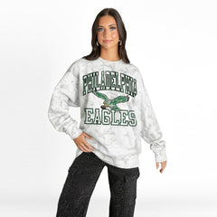 Philadelphia Eagles Gameday Couture Women's Whiteout Oversized Premium Fleece Sweatshirt - Arctic Camo - NFL