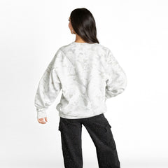 Tampa Bay Buccaneers Gameday Couture Women's Whiteout Oversized Premium Fleece Sweatshirt - Arctic Camo - NFL