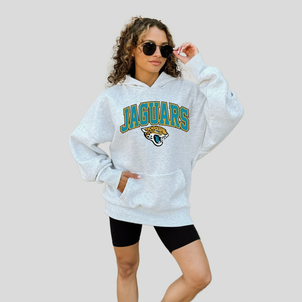 Jacksonville Jaguars Gameday Couture Women's Fan Edition Premium Weight Hoodie - Ash - NFL