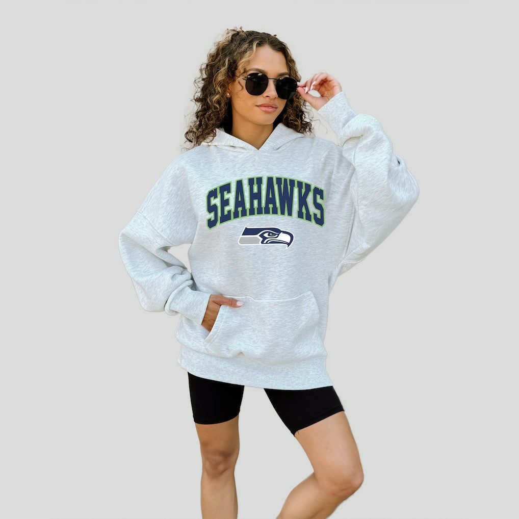 Seattle Seahawks Gameday Couture Women's Fan Edition Premium Weight Hoodie - Ash - NFL
