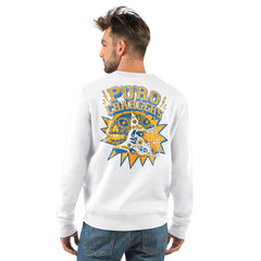 Los Angeles Chargers Starter Classic Puro Crew Neck Sweatshirt - White - NFL