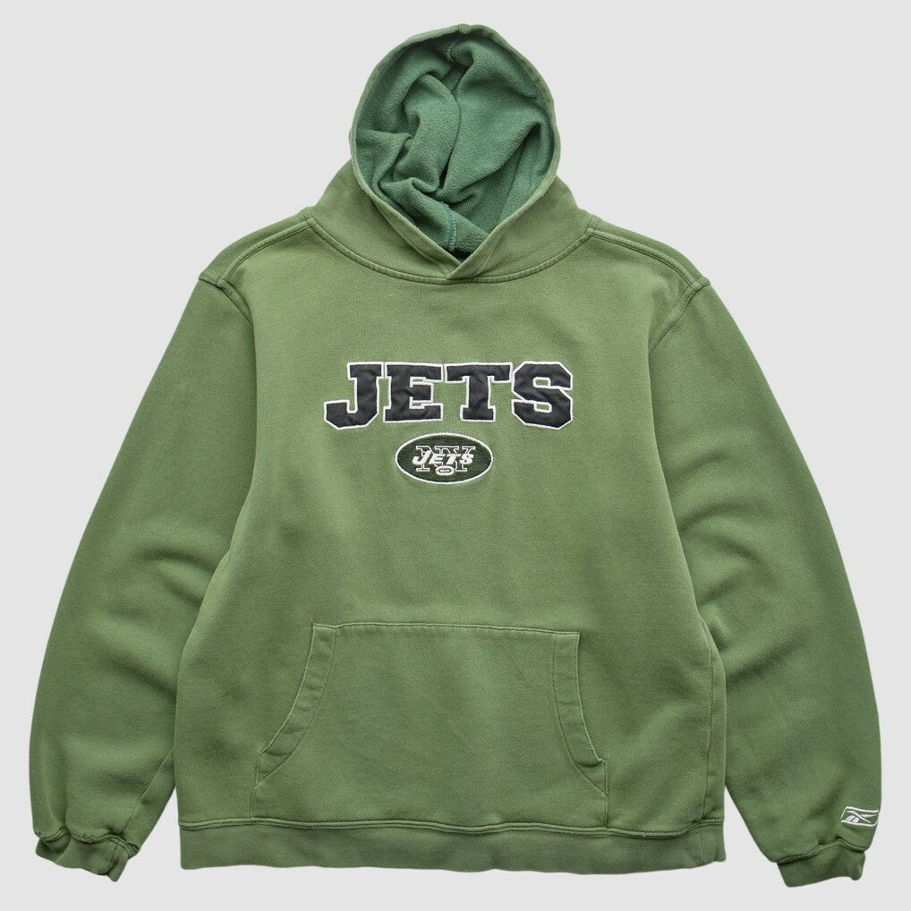 New York Jets Reebok 2000s Pullover Sweatshirt - Green Vintage - Fanatics