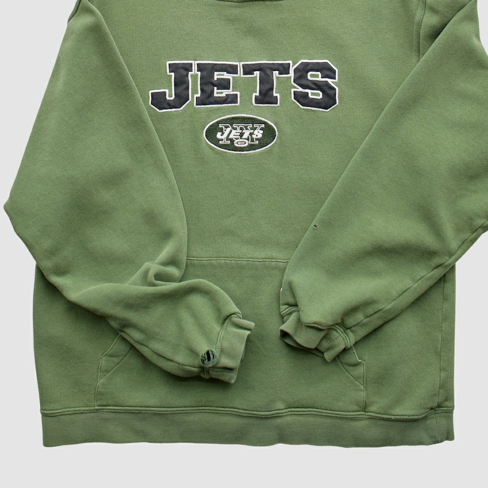 New York Jets Reebok 2000s Pullover Sweatshirt - Green Vintage - Fanatics