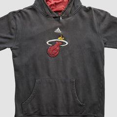 Adidas Miami Heat 2000s Pullover Sweatshirt Charcoal Vintage