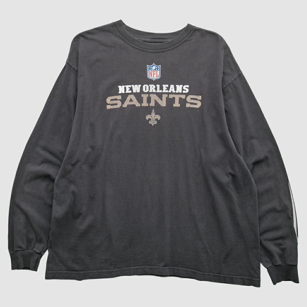 New Orleans Saints 2000s Long Sleeve T-Shirt - Black Vintage - Fanatics