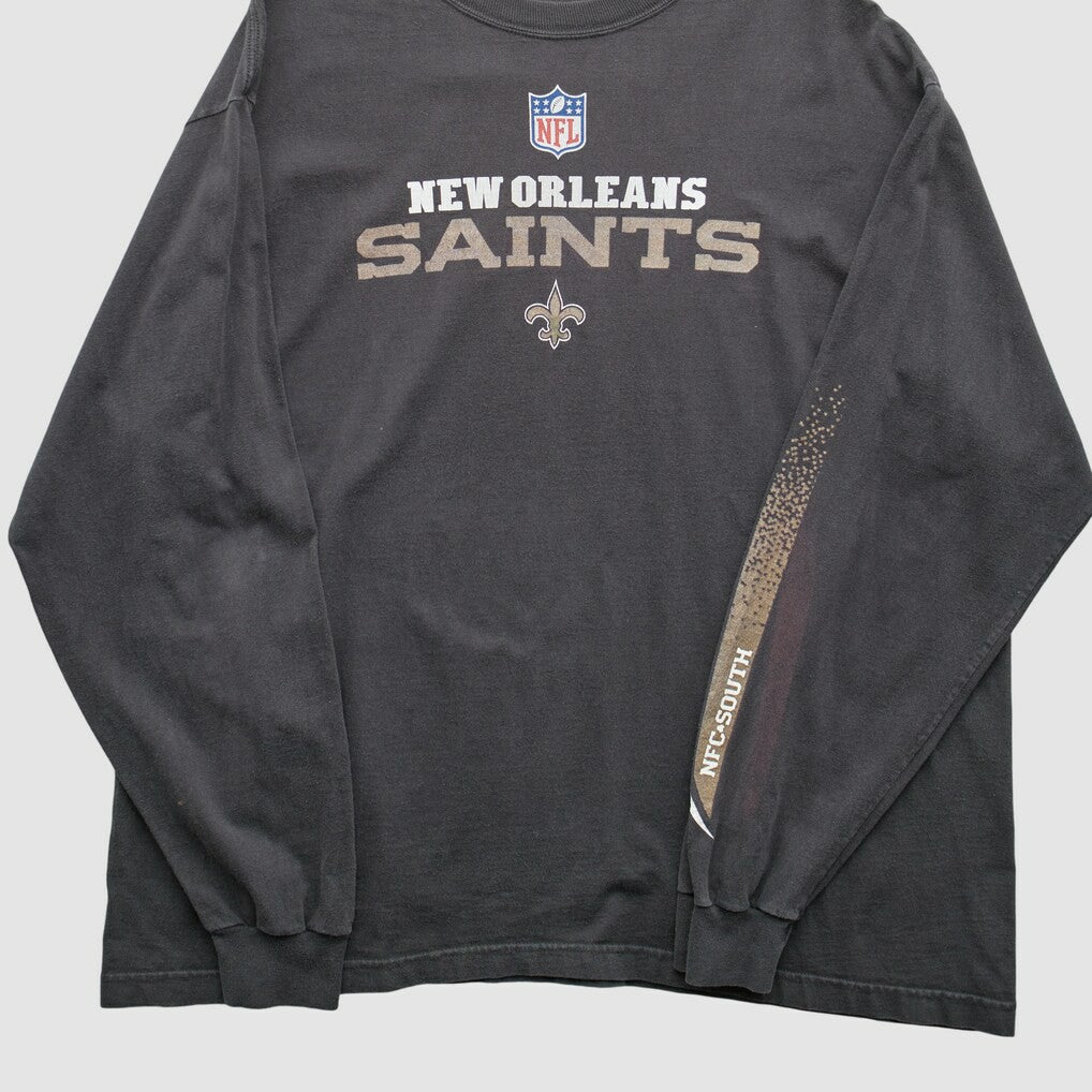 New Orleans Saints 2000s Long Sleeve T-Shirt - Black Vintage - Fanatics