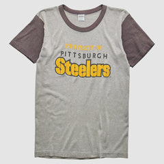 Pittsburgh Steelers Trench 80s T-Shirt - Heather Gray Vintage - Fanatics