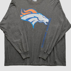 Denver Broncos 2010s Long Sleeve T-Shirt - Dark Heather Gray Vintage - Fanatics