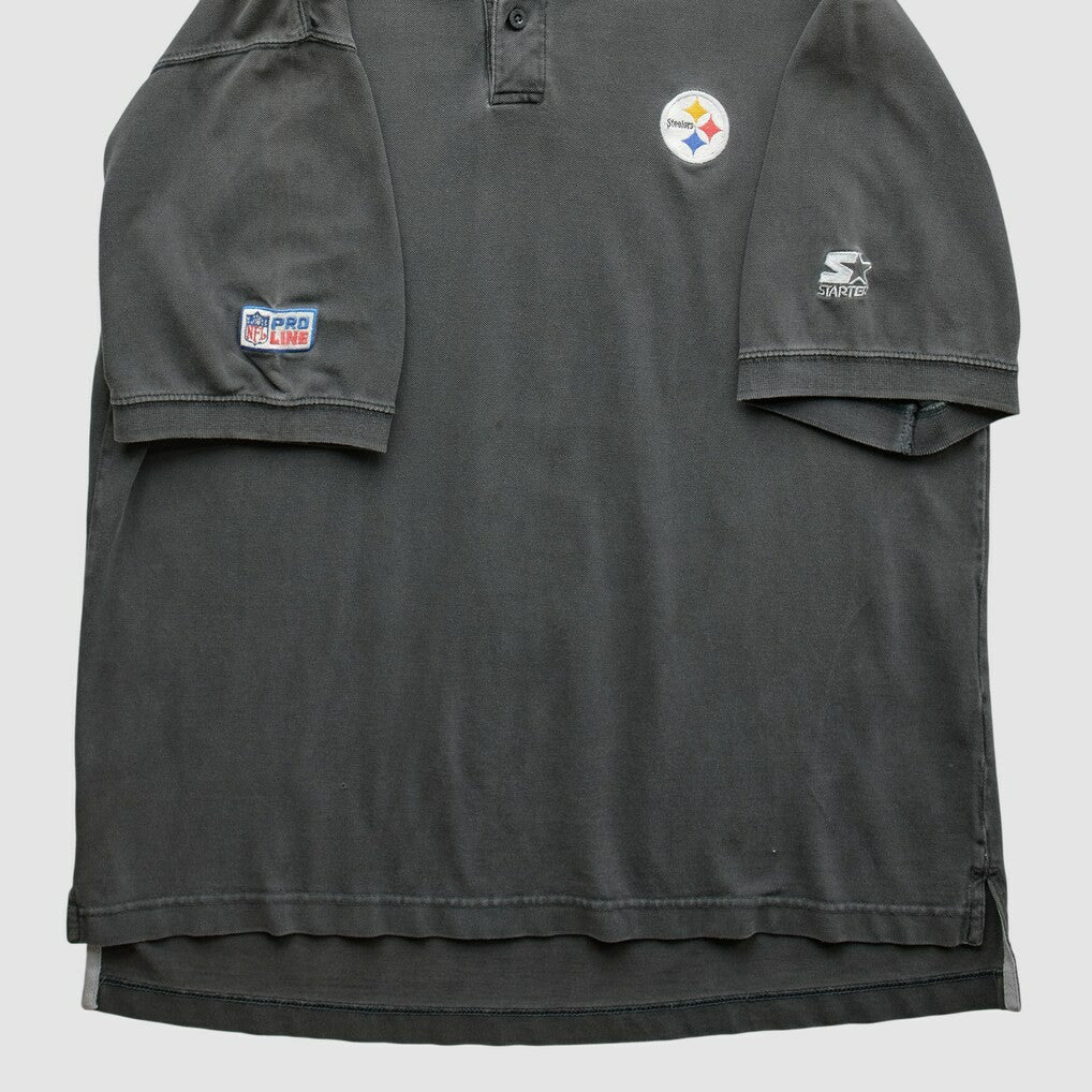 Pittsburgh Steelers Starter 90s T-Shirt - Black Vintage - Fanatics