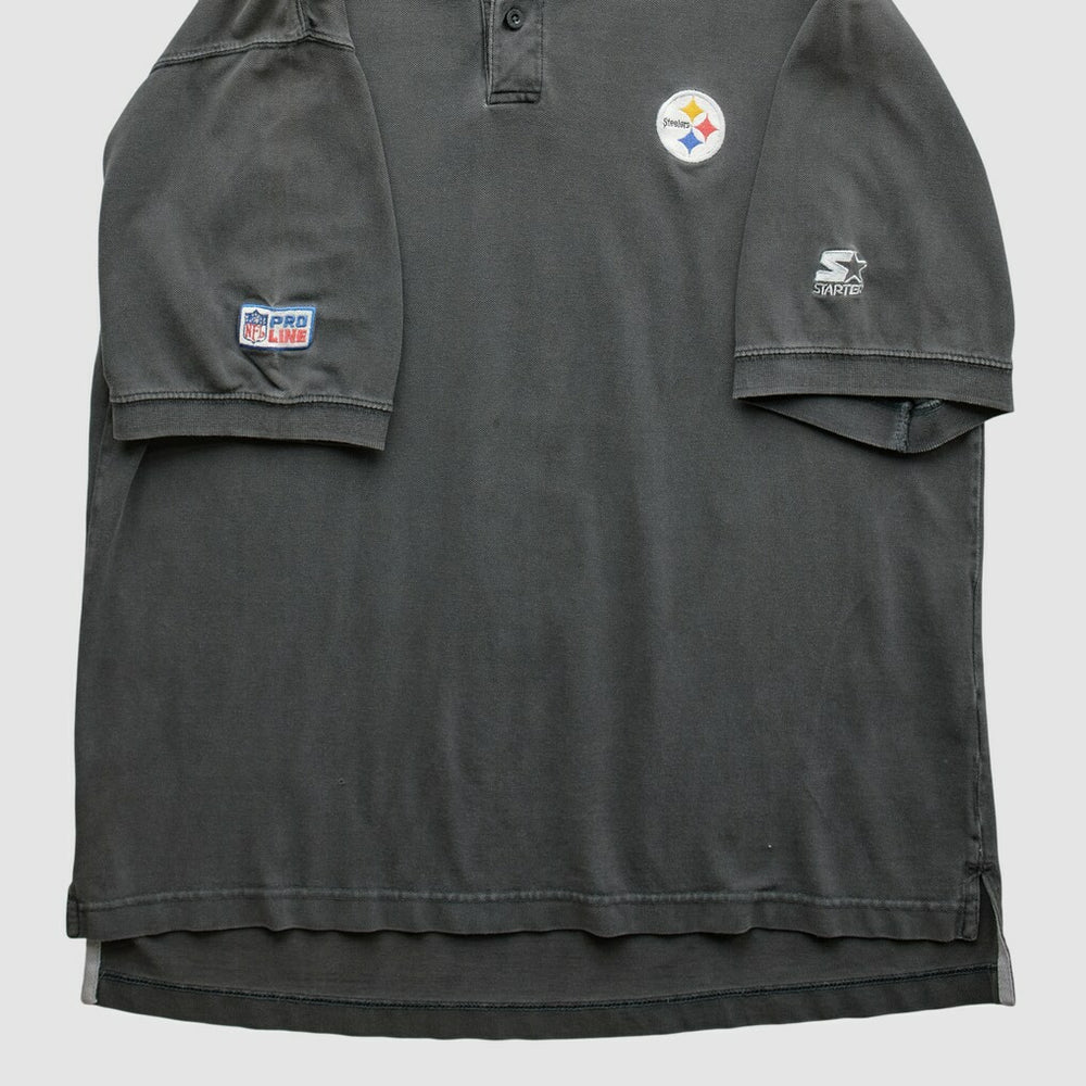 Pittsburgh Steelers Starter 90s T-Shirt - Black Vintage - Fanatics
