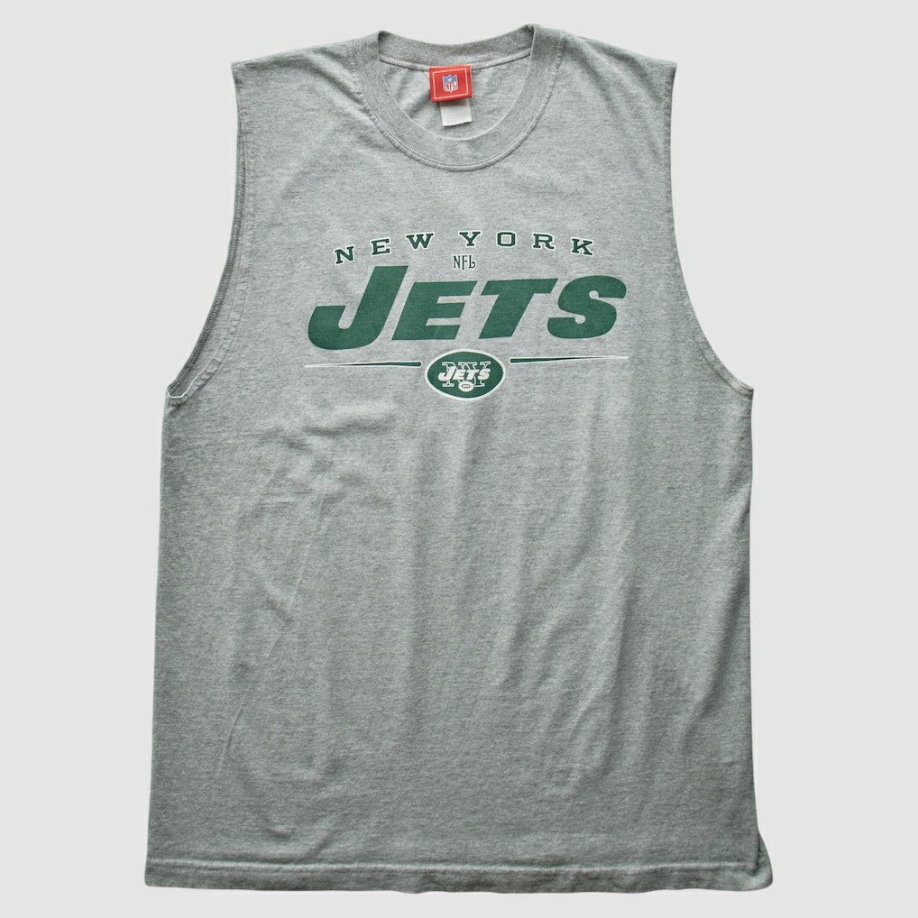 New York Jets NFL 2000s Tank - Heather Gray Vintage - Fanatics