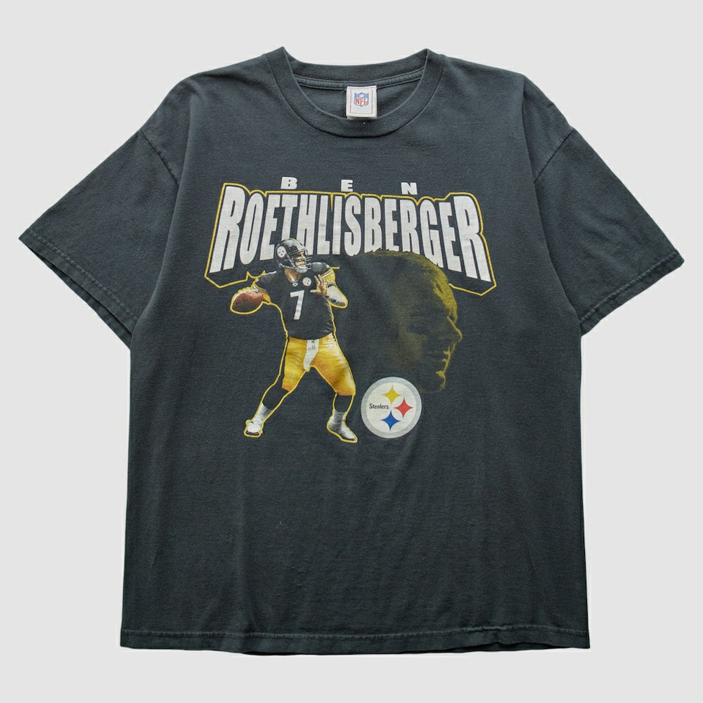 Pittsburgh Steelers NFL 2000s T-Shirt - Black Vintage - Fanatics