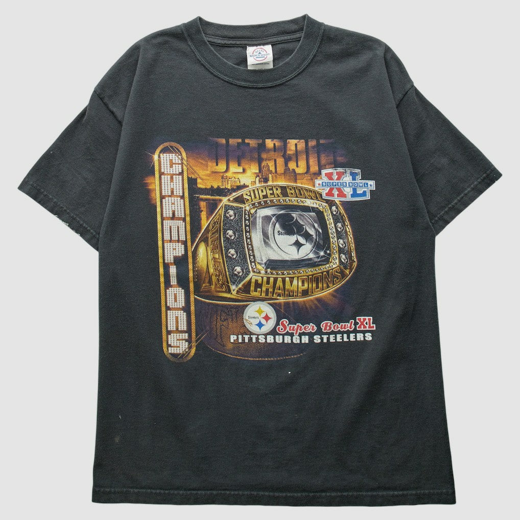 Pittsburgh Steelers 2006 T-Shirt - Black Vintage - Fanatics