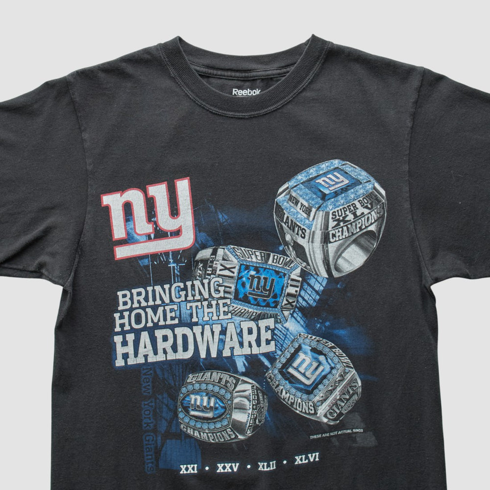 New York Giants Reebok 2011 T-Shirt - Black Vintage - Fanatics