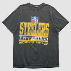 Pittsburgh Steelers Russell 1995 Pullover T-Shirt - Black Vintage - Fanatics