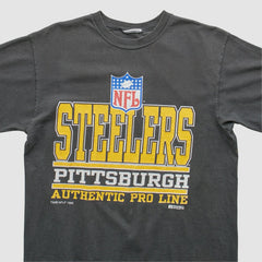 Pittsburgh Steelers Russell 1995 Pullover T-Shirt - Black Vintage - Fanatics