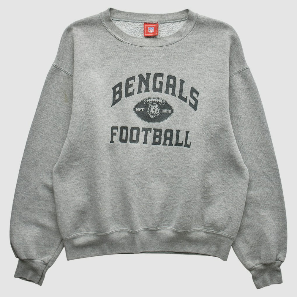 Cincinnati Bengals NFL 2000s Pullover Sweatshirt - Heather Gray Vintage - Fanatics
