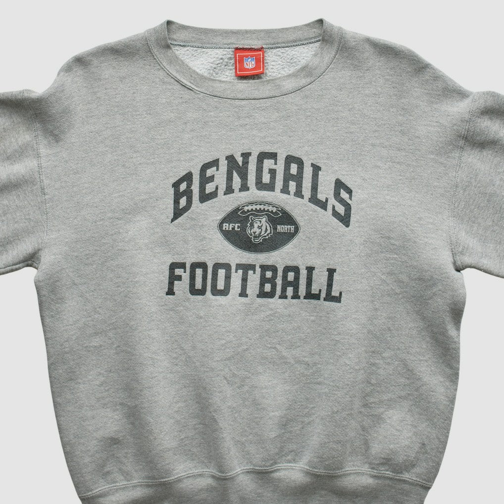 Cincinnati Bengals NFL 2000s Pullover Sweatshirt - Heather Gray Vintage - Fanatics