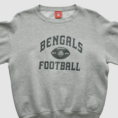 Cincinnati Bengals NFL 2000s Pullover Sweatshirt - Heather Gray Vintage - Fanatics