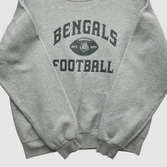 Cincinnati Bengals NFL 2000s Pullover Sweatshirt - Heather Gray Vintage - Fanatics