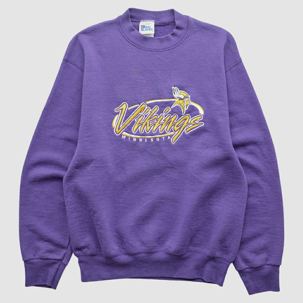 Minnesota Vikings Pro Player 90s Pullover Sweatshirt - Purple Vintage - Fanatics