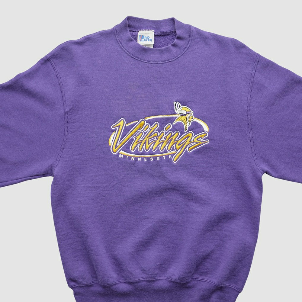 Minnesota Vikings Pro Player 90s Pullover Sweatshirt - Purple Vintage - Fanatics