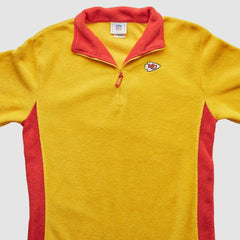 Kansas City Chiefs NFL 2000s 1/4 Zip Sweatshirt - Yellow Vintage - Fanatics