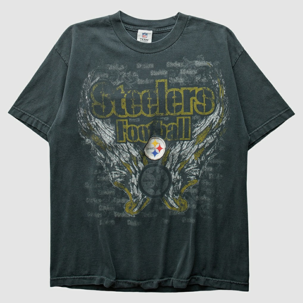 Pittsburgh Steelers NFL 2010s T-Shirt - Charcoal Vintage - Fanatics