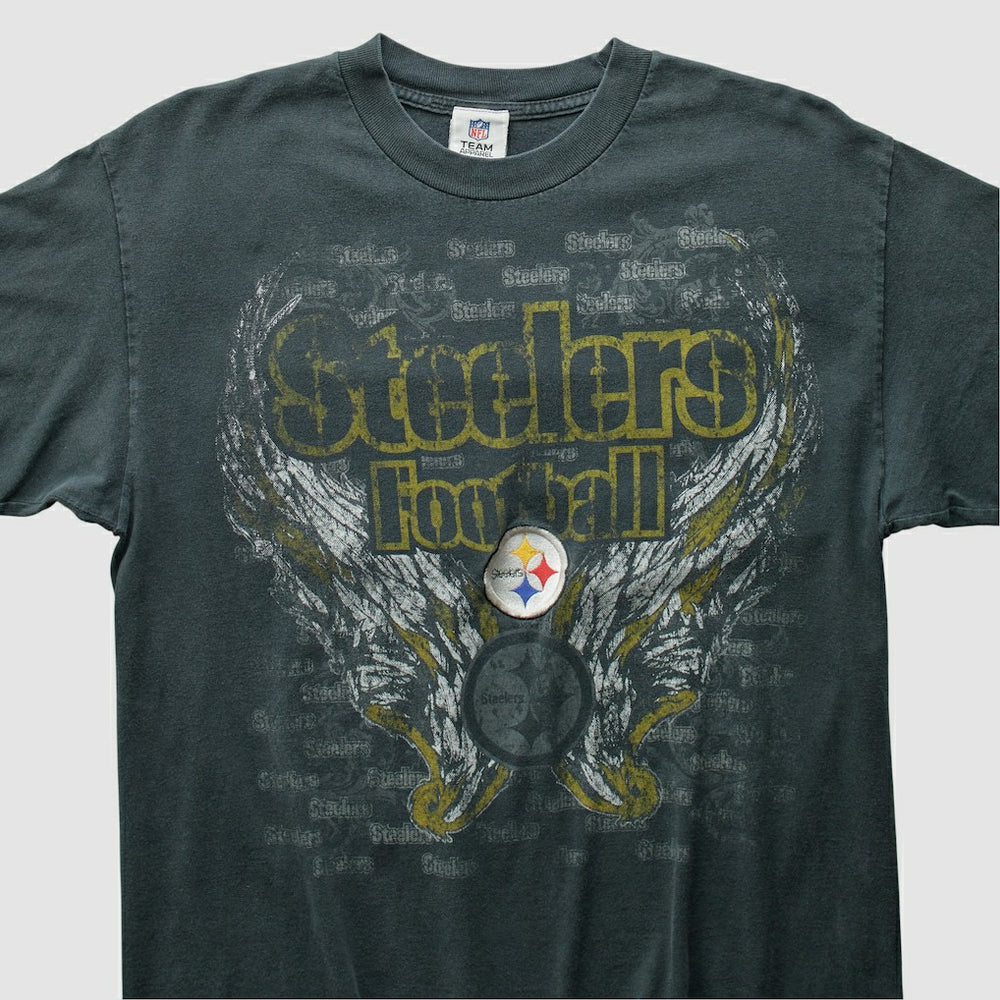 Pittsburgh Steelers NFL 2010s T-Shirt - Charcoal Vintage - Fanatics