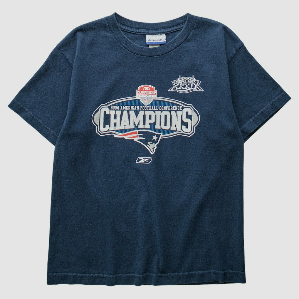 New England Patriots Reebok 2004 T-Shirt - Navy Vintage - Fanatics