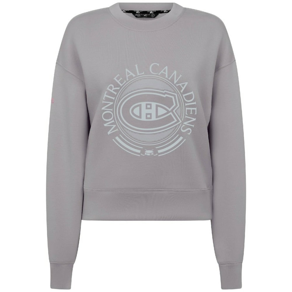 Montreal Canadiens Levelwear Women's Slate & Snow Sponge Tri-Blend Sweatshirt - Gray | NHL on sale
