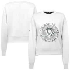 Pittsburgh Penguins Levelwear Women's Slate & Snow Sponge Tri-Blend Sweatshirt - White | NHL discount