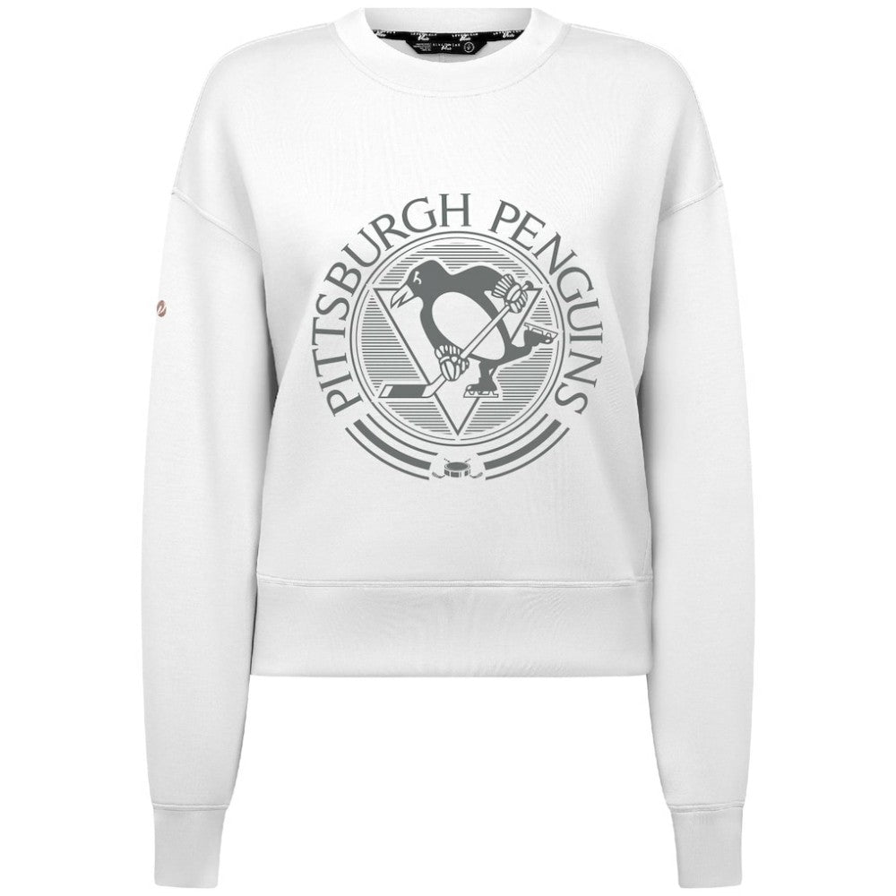 Pittsburgh Penguins Levelwear Women's Slate & Snow Sponge Tri-Blend Sweatshirt - White | NHL discount