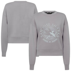 San Jose Sharks Levelwear Women's Slate & Snow Sponge Tri-Blend Sweatshirt - Gray | NHL sale
