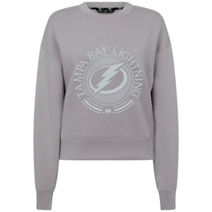 Tampa Bay Lightning Levelwear Women's Slate & Snow Sponge Tri-Blend Sweatshirt - Gray | NHL sale