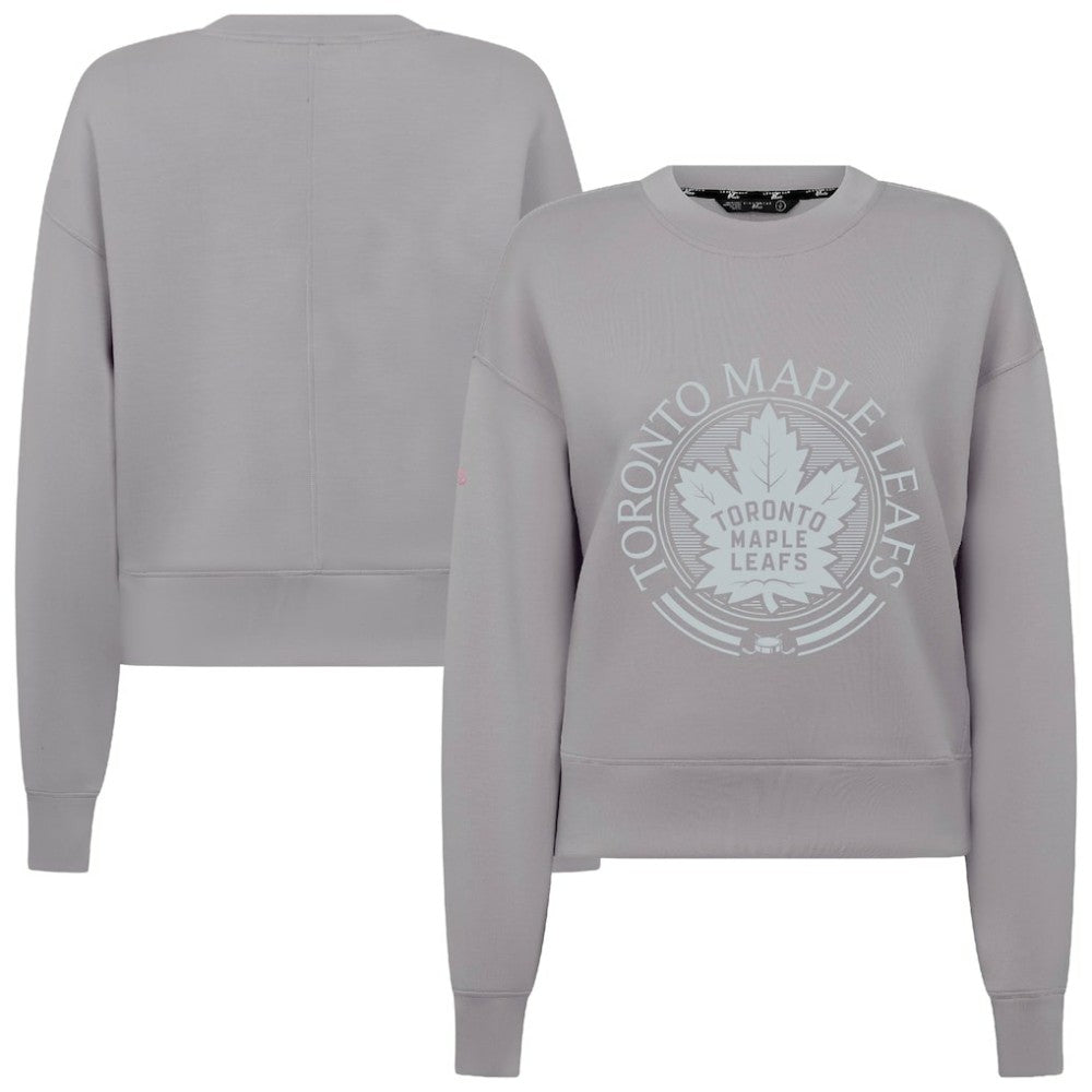 Toronto Maple Leafs Levelwear Women's Slate & Snow Sponge Tri-Blend Sweatshirt - Gray | NHL on sale