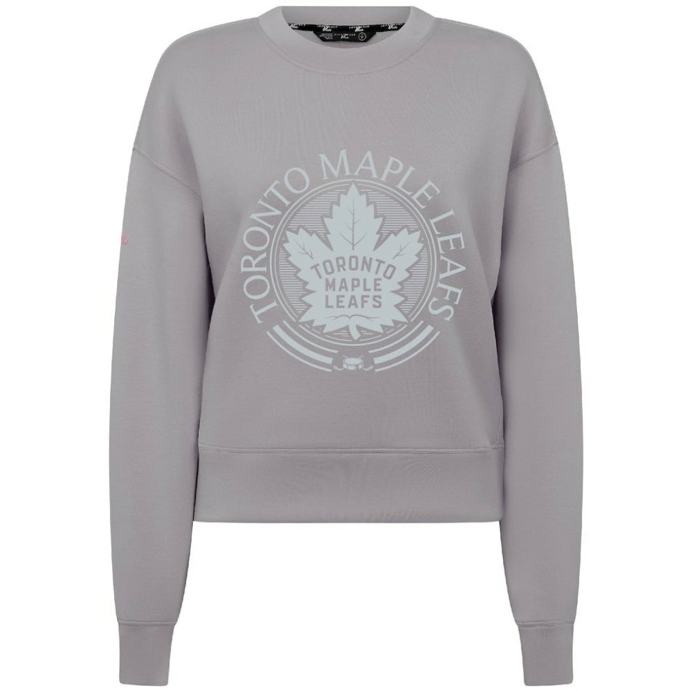 Toronto Maple Leafs Levelwear Women's Slate & Snow Sponge Tri-Blend Sweatshirt - Gray | NHL on sale