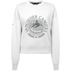 Vancouver Canucks Levelwear Women's Slate & Snow Sponge Tri-Blend Sweatshirt - White | NHL near me