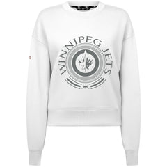 Winnipeg Jets Levelwear Women's Slate & Snow Sponge Tri-Blend Sweatshirt - White | NHL near me