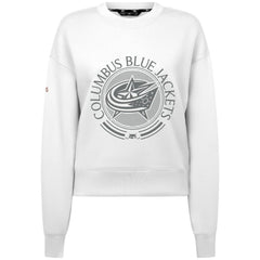 Columbus Blue Jackets Levelwear Women's Slate & Snow Sponge Tri-Blend Sweatshirt - White | NHL near me