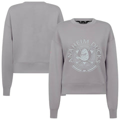 Anaheim Ducks Levelwear Women's Slate & Snow Sponge Tri-Blend Sweatshirt - Gray | NHL online