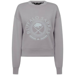 Buffalo Sabres Levelwear Women's Slate & Snow Sponge Tri-Blend Sweatshirt - Gray | NHL Lifestyle