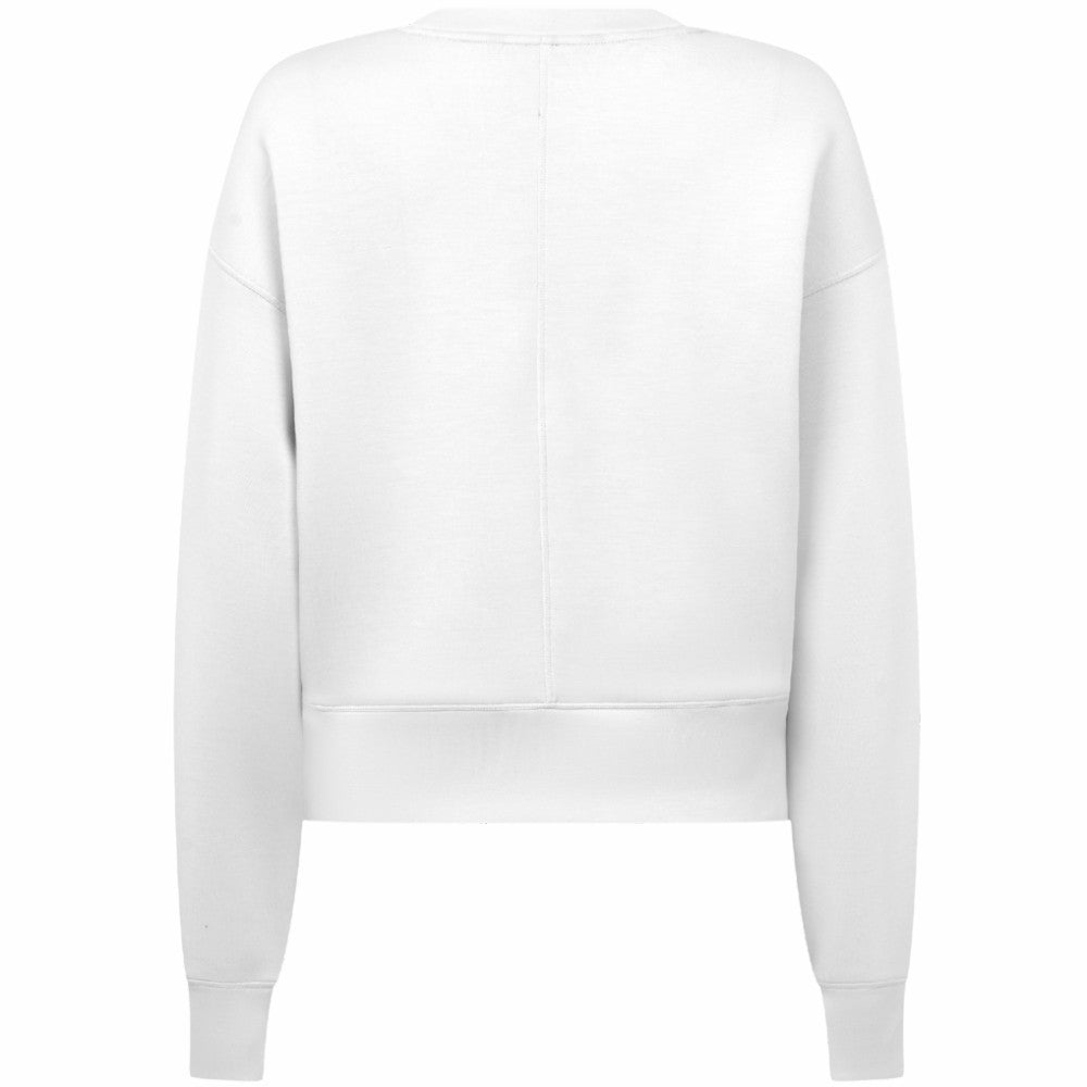 Anaheim Ducks Levelwear Women's Slate & Snow Sponge Tri-Blend Sweatshirt - White | NHL Clearance