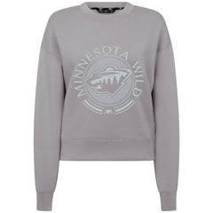 Minnesota Wild Levelwear Women's Slate & Snow Sponge Tri-Blend Sweatshirt - Gray | NHL Lifestyle
