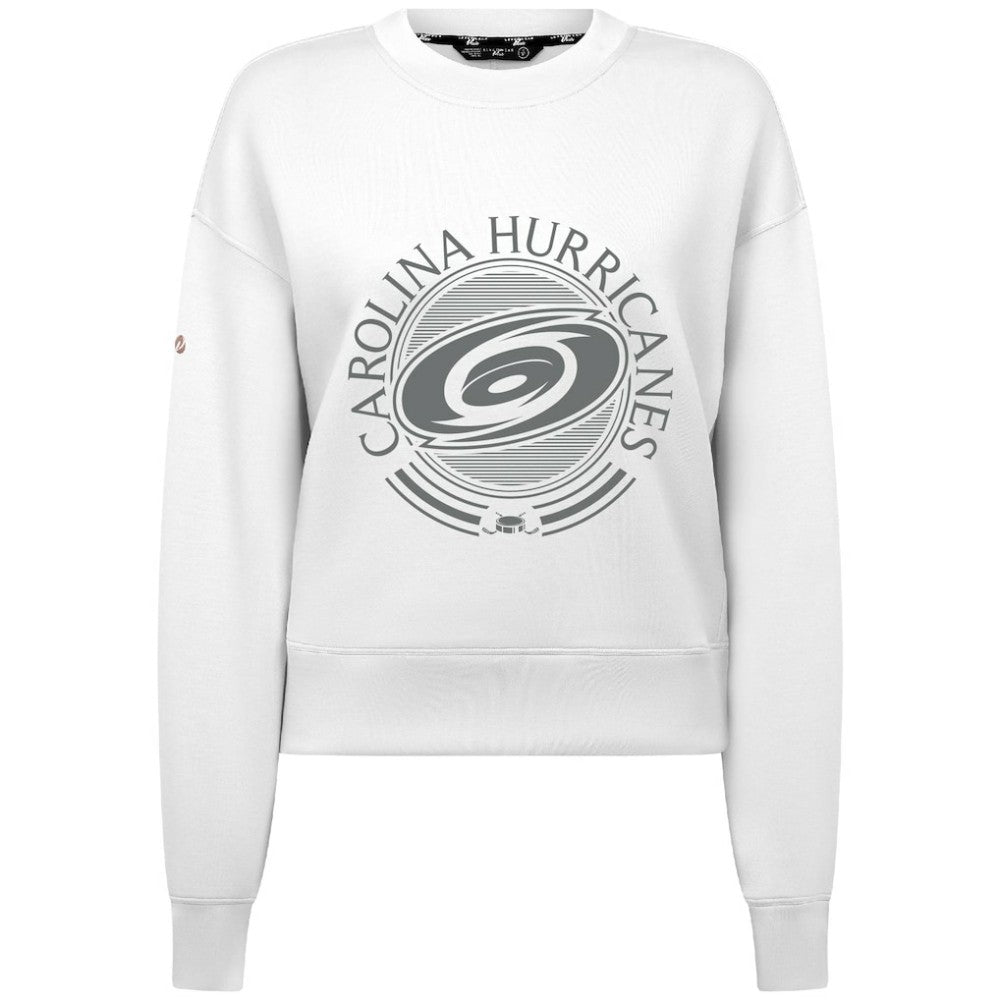 Carolina Hurricanes Levelwear Women's Slate & Snow Sponge Tri-Blend Sweatshirt - White | NHL sale